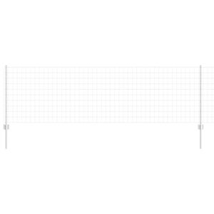 vidaXL Plot s podperou Strieborn&aacute;