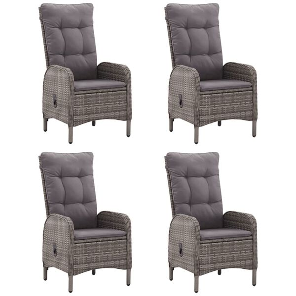 vidaXL 5-dielna z&aacute;hradn&aacute; jed&aacute;lensk&aacute; s&uacute;prava siv&aacute;