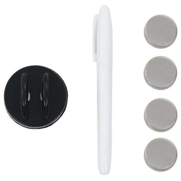 vidaXL Nástenná magnetická tabuľa, sklo 50x30 cm