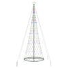 vidaXL LED vianočn&yacute; stromček Viacfarebn&yacute; 399 cm Kov