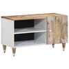 vidaXL TV skrinka 80x31,5x46 cm mangovn&iacute;kov&yacute; mas&iacute;v