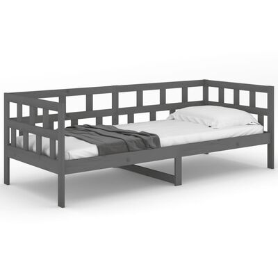 vidaXL Denná posteľ sivá masívna borovica 80x200 cm