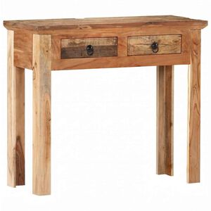 vidaXL Konzolov&yacute; stol&iacute;k 90,5x30x75 cm mas&iacute;vne ak&aacute;ciov&eacute; drevo a recyklovan&eacute; drevo