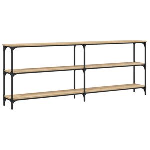 vidaXL Konzolov&yacute; stol&iacute;k, dub sonoma, 200x29x75 cm, imit&aacute;cia dreva