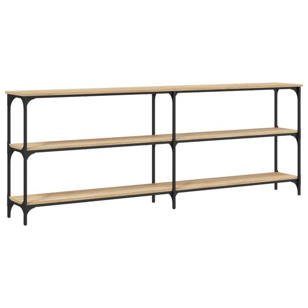 vidaXL Konzolový stolík, dub sonoma, 200x29x75 cm, imitácia dreva