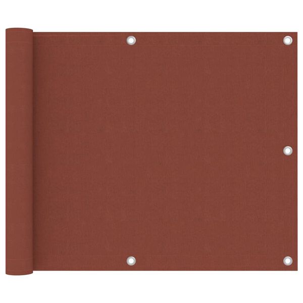 vidaXL Balkónová markíza, tehlová farba 75x500 cm, oxfordská látka