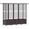 vidaXL Vyv&yacute;&scaron;en&yacute; z&aacute;hon s mriežkou a strechou Hned&aacute; 202 x 40 x 138 cm PP