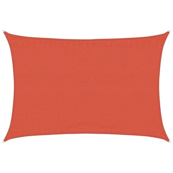 vidaXL Tieniaca plachta 160 g/m&sup2; obdĺžnikov&aacute; terakotov&aacute; 3,5x5 m, HDPE