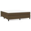 vidaXL Posteľn&yacute; r&aacute;m s boxspringomtmavohned&aacute; 160x200 cm l&aacute;tka