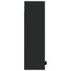 vidaXL N&aacute;stenn&aacute; k&uacute;peľňov&aacute; skrinka čierna 32x20x67 cm