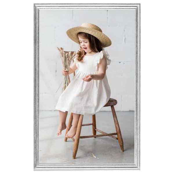 vidaXL Fotor&aacute;miky na st&ocirc;l, kol&aacute;ž 3 ks, strieborn&eacute; 10x15 cm, MDF