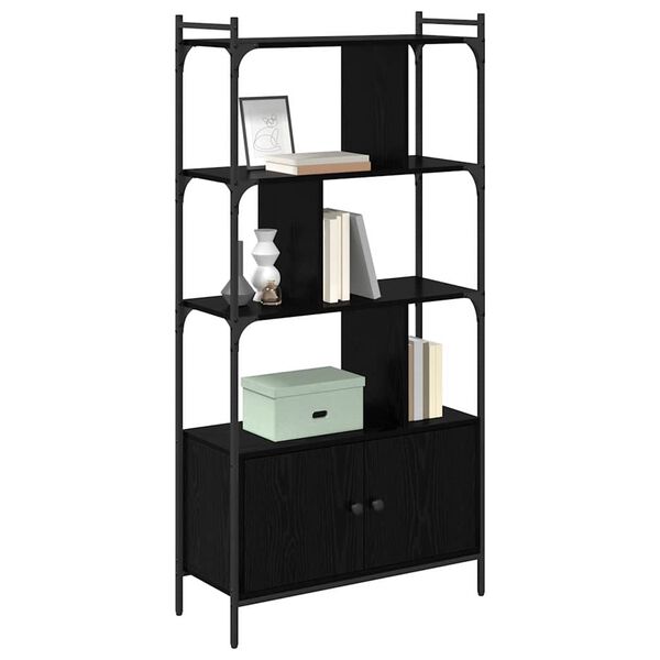 vidaXL Knižnica Kompozitn&eacute; drevo