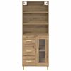 vidaXL Highboard Remeseln&yacute; dub 69,5 x 34 x 180 cm Kompozitn&eacute; drevo