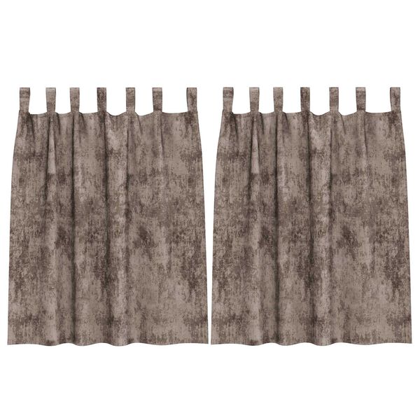 vidaXL Sametov&eacute; z&aacute;vesy 2 pcs Kapuč&iacute;nov&aacute; 140 x 140 cm Zamat