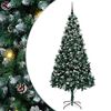vidaXL Umel&yacute; vianočn&yacute; stromček Zelen&aacute; 210 cm PVC a Oceľ a Plast