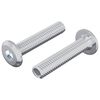 vidaXL Z&aacute;mkov&aacute; skrutka Jednofarebn&yacute; 2 ks Strieborn&aacute; M6 x 30 mm Oceľ