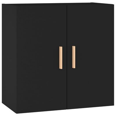 vidaXL Nástenná skrinka čierna 60x30x60 cm spracované drevo