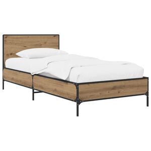 vidaXL R&aacute;m postele s čelom Dub artisan 80 x 200 cm Kompozitn&eacute; drevo