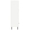 vidaXL Vysoká skrinka biela 69,5x31x115 cm kompozitné drevo