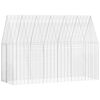 vidaXL Klietka pre kr&aacute;liky Strieborn&aacute; 300 x 100 x 210 cm