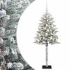 vidaXL Umel&yacute; vianočn&yacute; stromček s guľami 120 cm 150 LED Tepl&aacute; biela