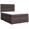 vidaXL Boxspring posteľ s matracom tmavohned&aacute; 140x200 cm l&aacute;tka