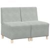 vidaXL Bezr&uacute;čkov&aacute; modul&aacute;rna sofa jednotka 2 pcs Svetlosiv&aacute;