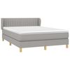vidaXL Boxspring posteľ s matracom bledosiv&yacute; 140x190 cm l&aacute;tka