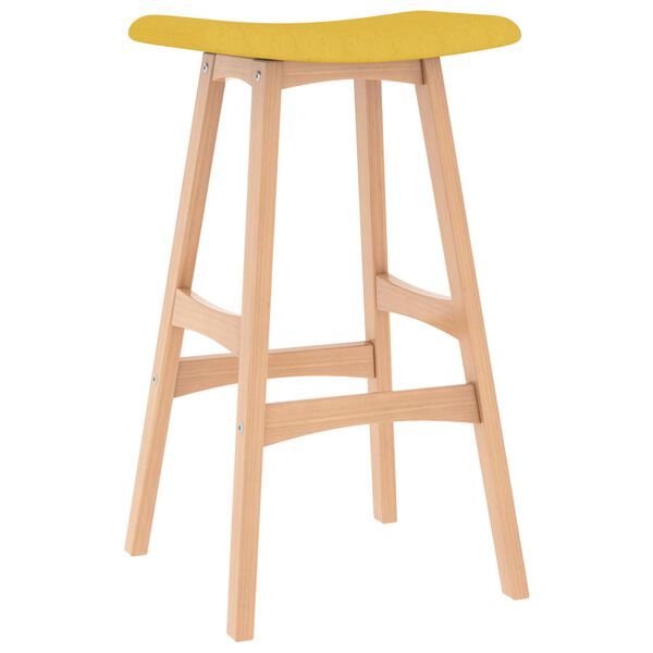 vidaXL Barov&eacute; stoličky 2 ks, horčicovo žlt&eacute;, l&aacute;tka