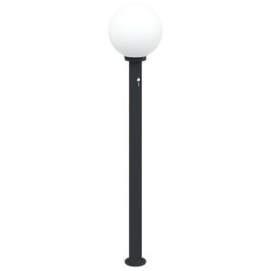 vidaXL Stĺpikov&eacute; svietidlo so senzorom 120 cm čierne IP44
