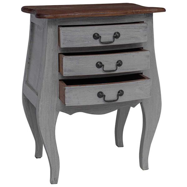 vidaXL Nočn&yacute; stol&iacute;k, mahag&oacute;nov&yacute; mas&iacute;v, 48x35x64 cm