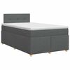 vidaXL Posteľ boxspring s matracom Tmavosiv&aacute; 120 x 190 cm L&aacute;tka