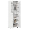 vidaXL Highboard FLORIN Biela 60 x 35 x 182 cm Kompozitn&eacute; drevo