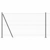 vidaXL Stĺp na plot. Siv&aacute; 100 x 1,5 m (36 mm sieť) Ocel a PVC