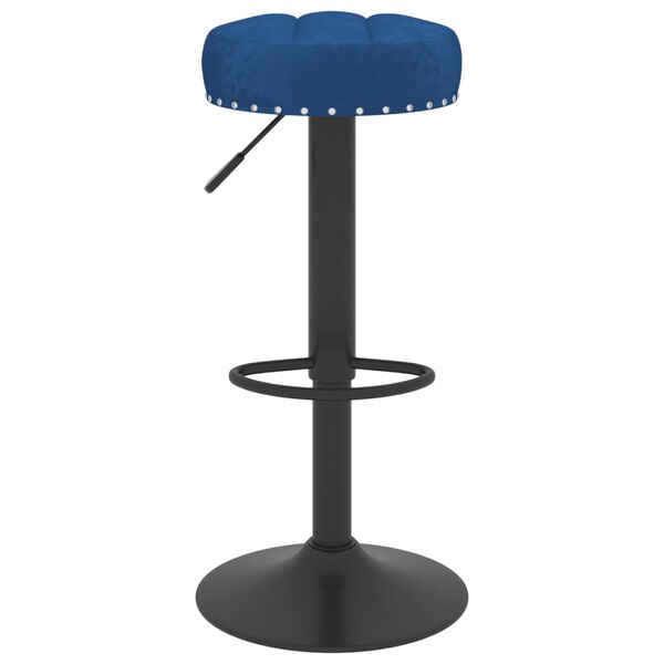 vidaXL Barov&eacute; stoličky 2 ks modr&eacute; zamatov&eacute;