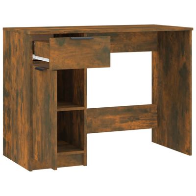 vidaXL Stôl dymový dub 100x50x75 cm spracované drevo
