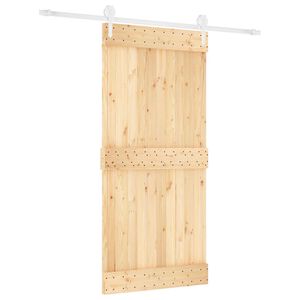 vidaXL Posuvn&eacute; dvere Pr&iacute;rodn&aacute; a biela 95 x 210 cm