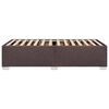 vidaXL Posteľ bez matraca tmavohnedá 100x200 cm látka