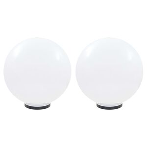 vidaXL LED lampy v tvare gule 2 ks 50 cm PMMA
