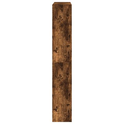 vidaXL Botník dymový dub 80x21x125,5 cm spracované drevo