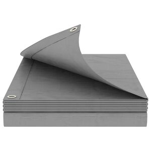 vidaXL Plachta s očkami Svetlosiv&aacute; 2 x 3 m 260 gsm PE