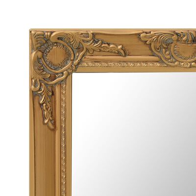vidaXL Nástenné zrkadlo v barokovom štýle 60x40 cm zlaté