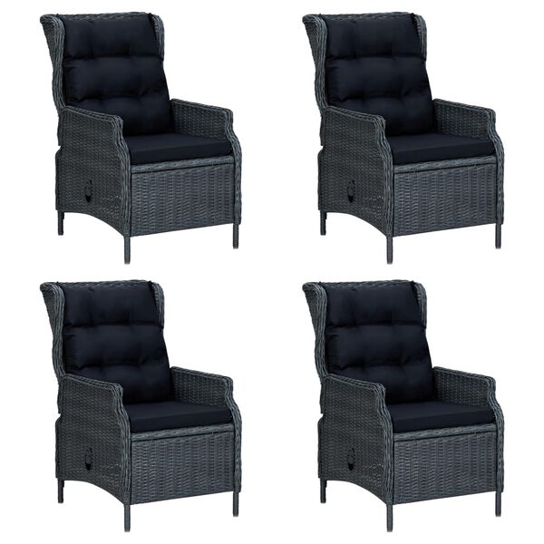 vidaXL 7-dielna z&aacute;hradn&aacute; jed&aacute;lensk&aacute; s&uacute;prava tmavosiv&aacute;