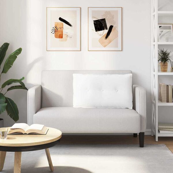 vidaXL Podu&scaron;ka na chrb&aacute;t Biela 80 x 19 x 50 cm l&aacute;tka