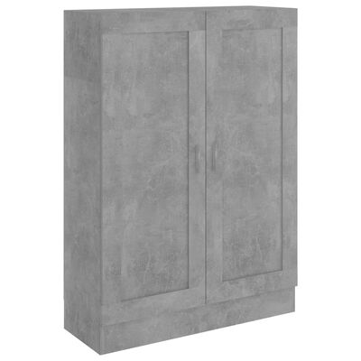 vidaXL Knižnica, betónovo sivá 82,5x30,5x115 cm, kompozitné drevo
