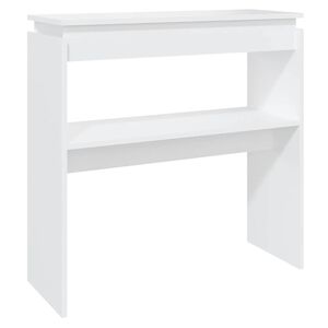 vidaXL Konzolov&yacute; stol&iacute;k, biely 80x30x80 cm, kompozitn&eacute; drevo