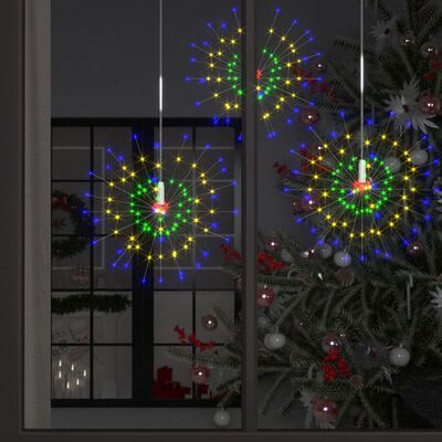 vidaXL Vonkajšie vianočné prskavky 4 ks, farebné 20 cm, 560 LED