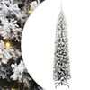 vidaXL Umel&yacute; vianočn&yacute; stromček Zelen&aacute; 210 cm PVC, oceľ a plast