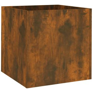 vidaXL Kvetin&aacute;č dymov&yacute; dub 40x40x40 cm spracovan&eacute; drevo