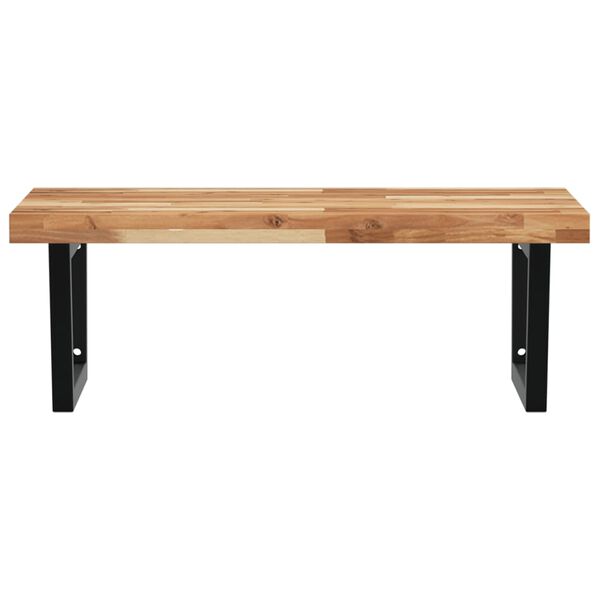 vidaXL Polica pod um&yacute;vadlo n&aacute;stenn&aacute; oceľ a ak&aacute;ciov&yacute; mas&iacute;v